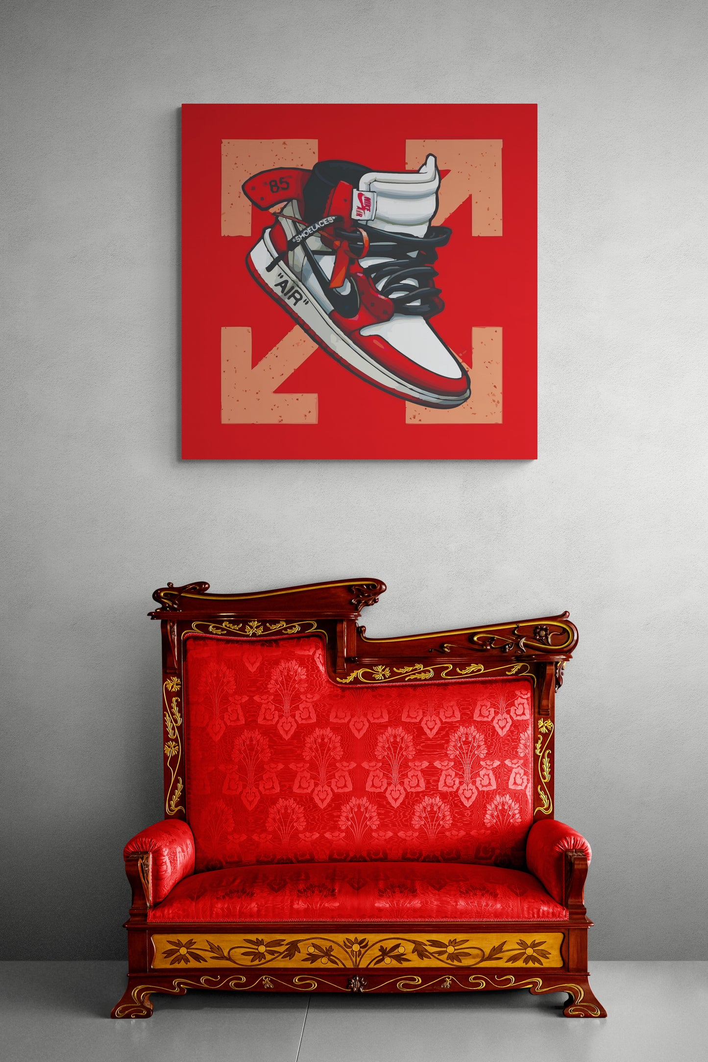 RED OFF - Pop Art Canvas