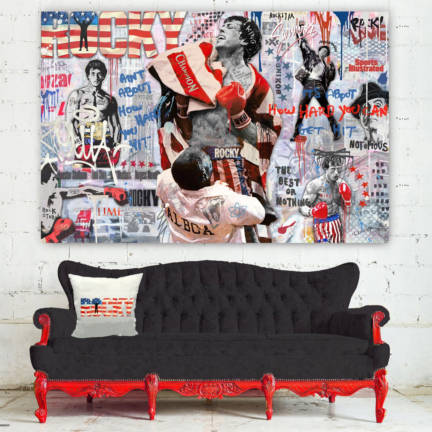 Hard Hitter - Movie Stars Canvas