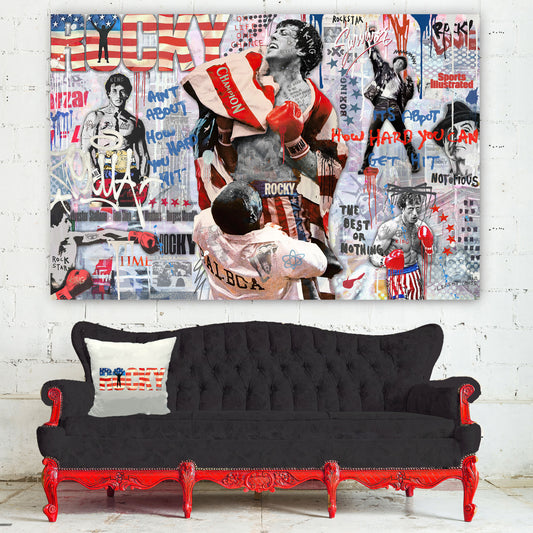 Hard Hitter - Movie Stars Canvas