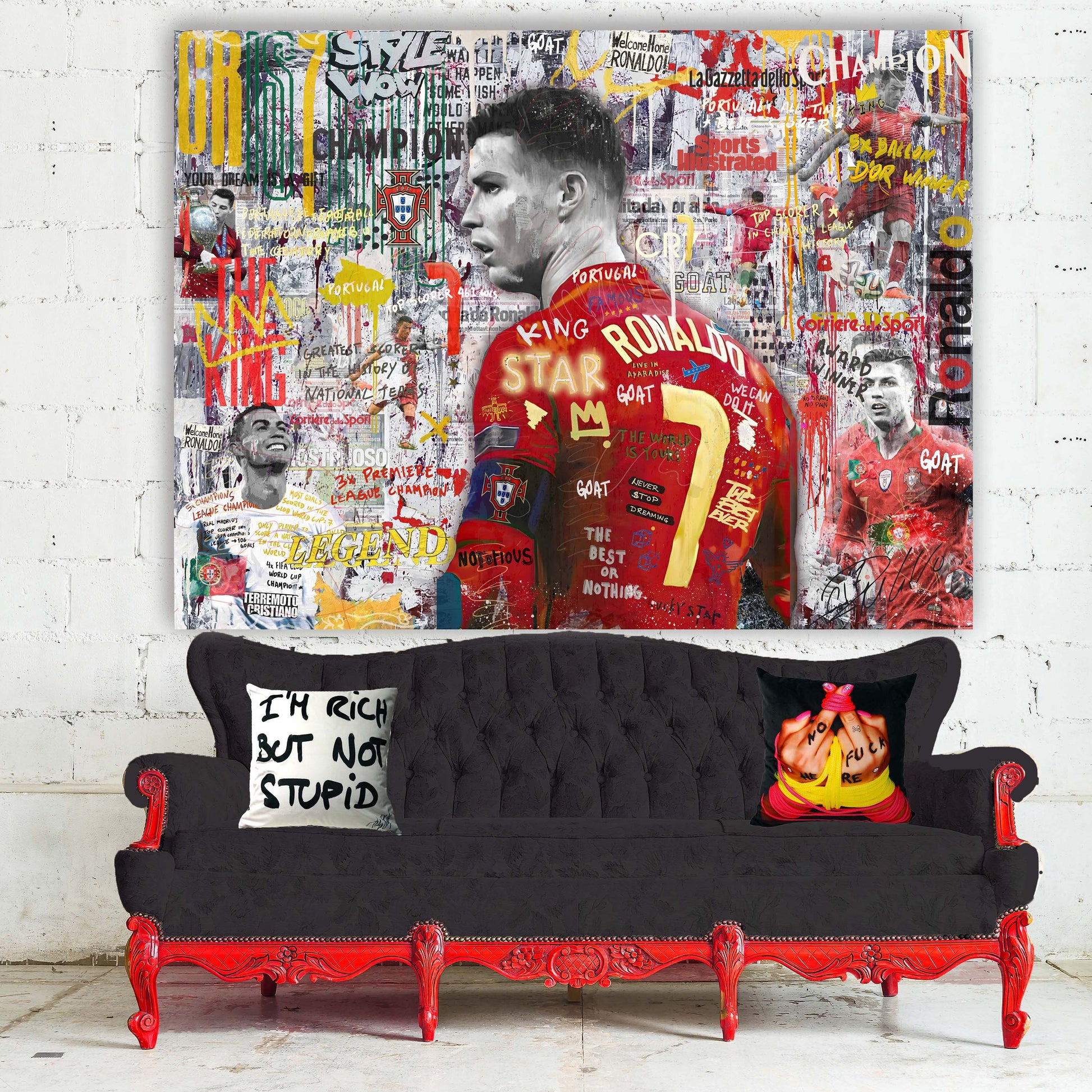 Portugals Legend - Athletes Canvas