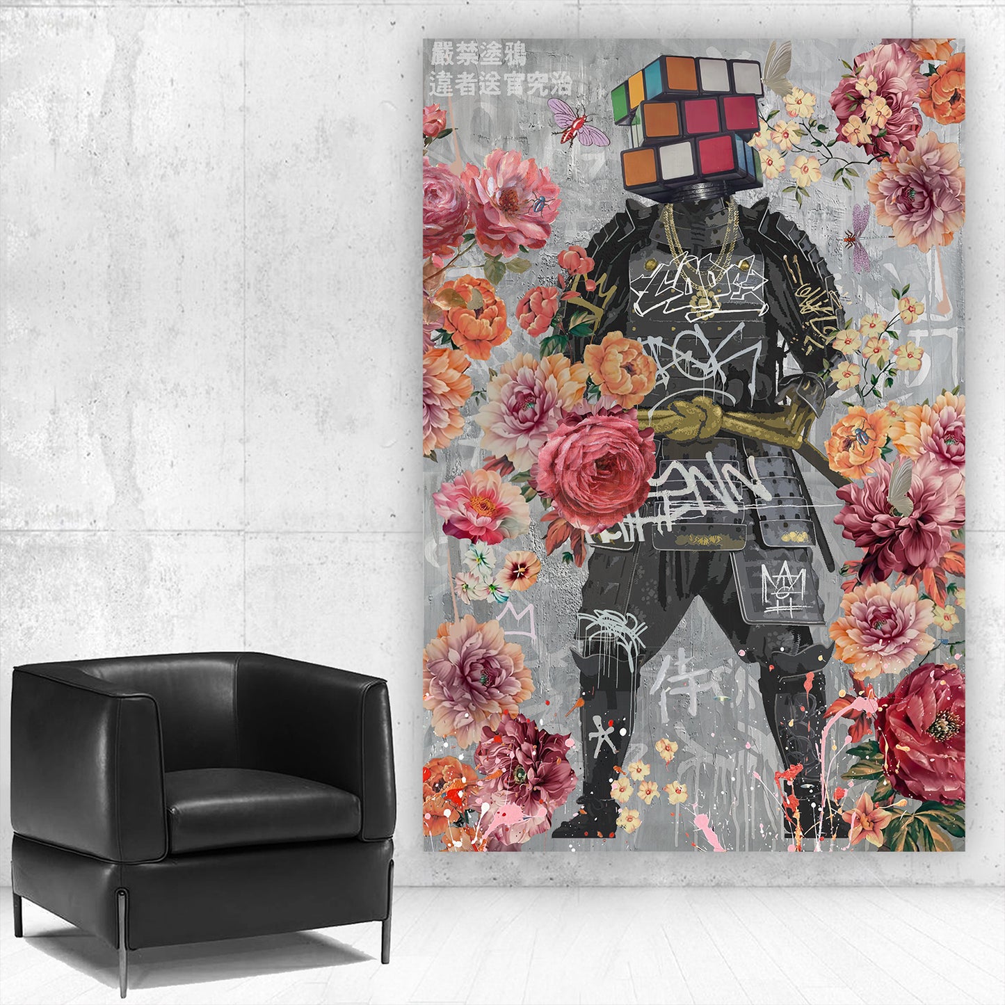 Rubix Samurai - Pop Art Canvas