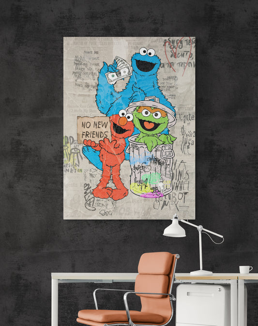 NO NEW Friends - Room 1-Elmo&Gang