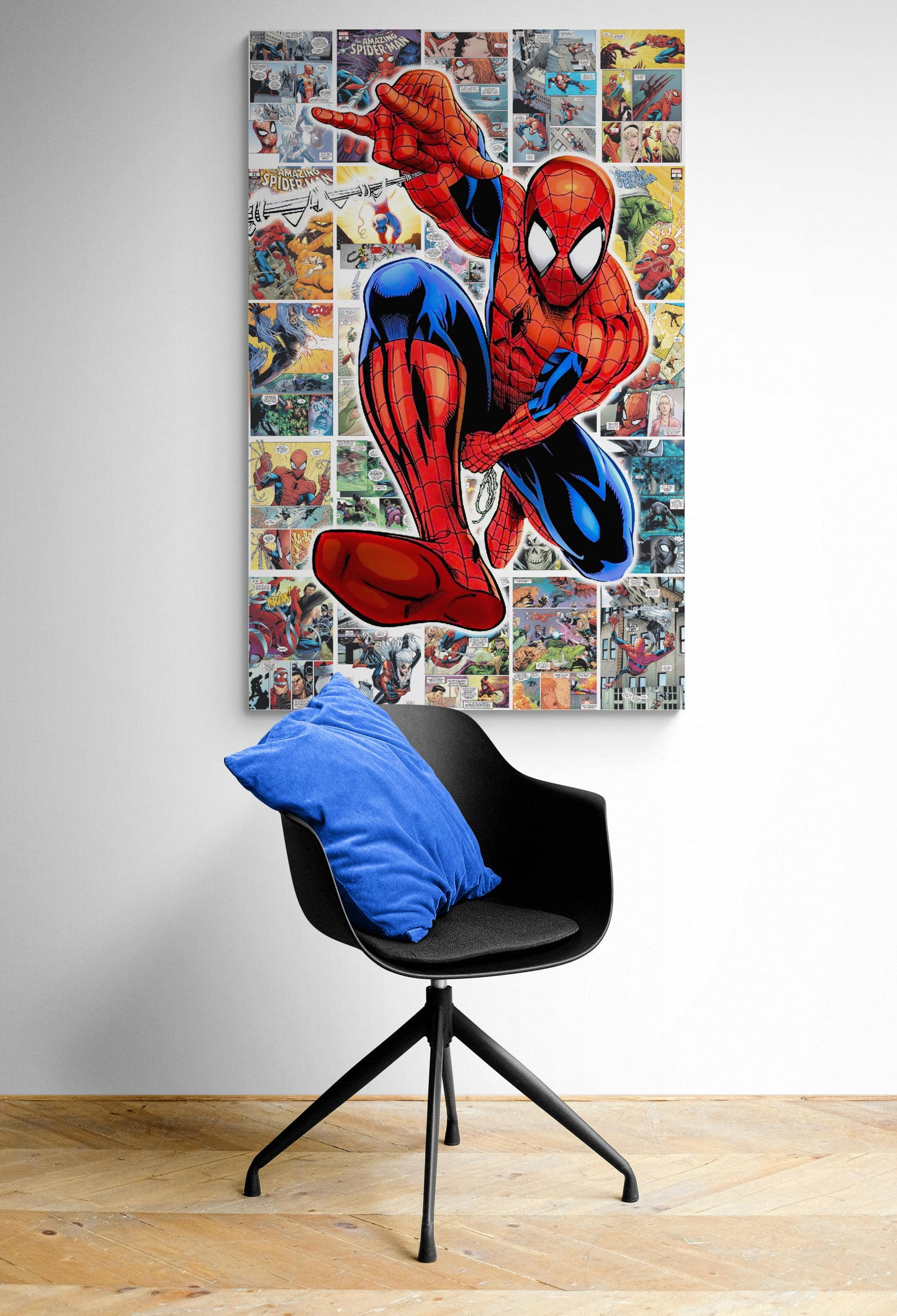 News Paper Spider - Cartoon Canvas