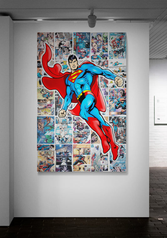 MAN OF Steel - Cartoon Canvas