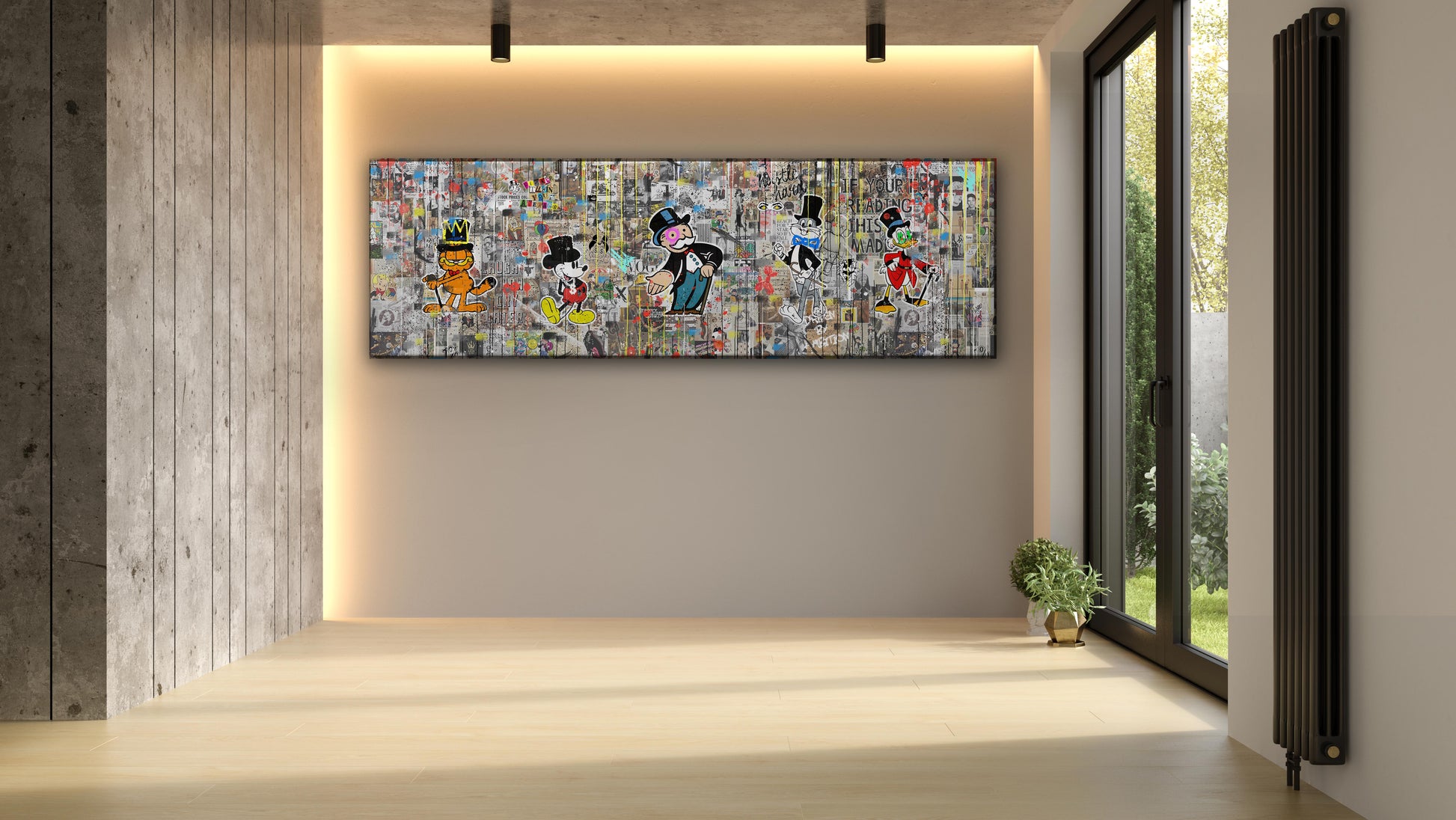THE Crew - Cartoon Canvas (Panoramic)