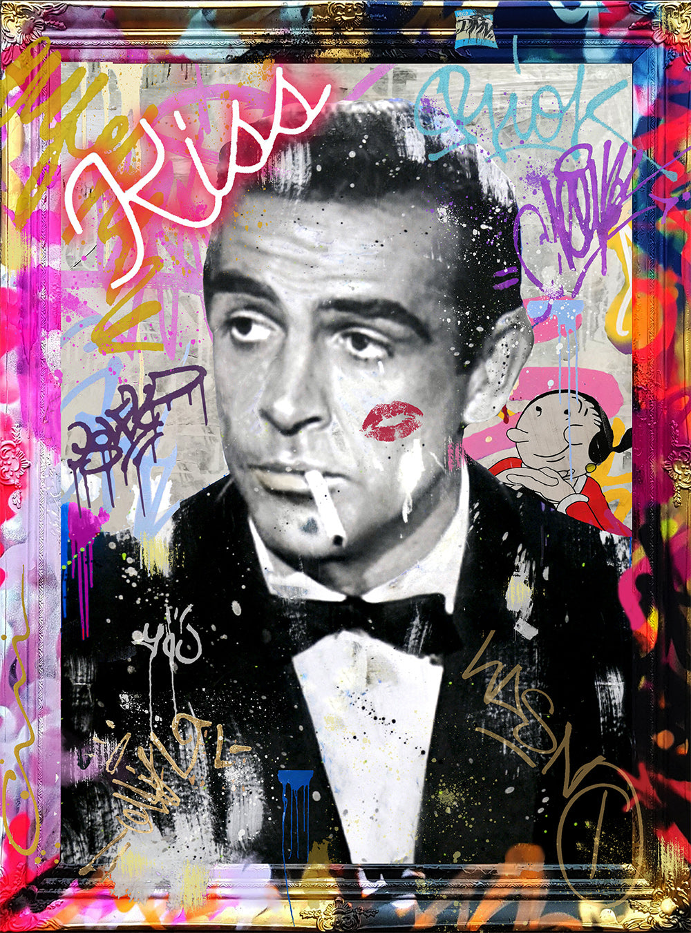 Bond'S Kiss - Movie Stars Canvas