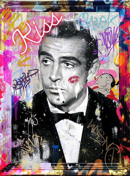 Bond'S Kiss - Movie Stars Canvas