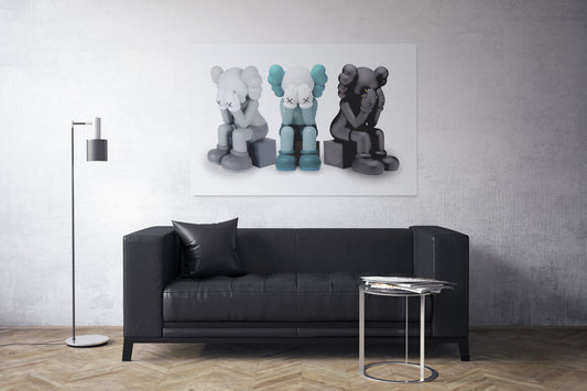 Seated Dolls - Pop Art Canvas