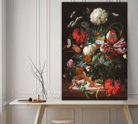 Shattered Flowers - Pop Art Canvas
