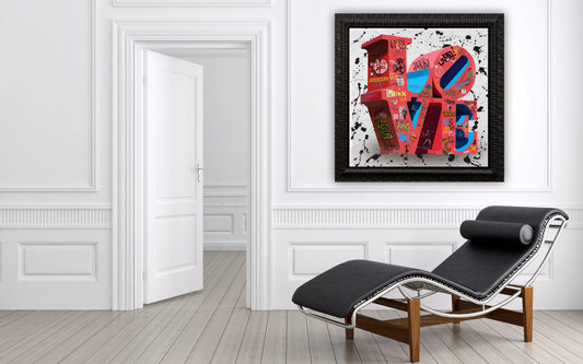 Street Rouge Love - Pop Art Canvas