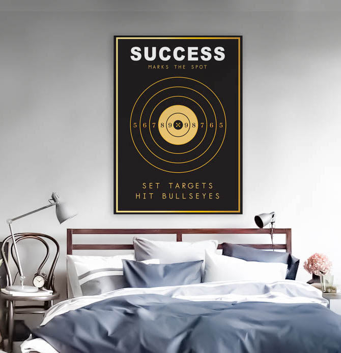 Success Marks THE Spot - Motivational Canvas