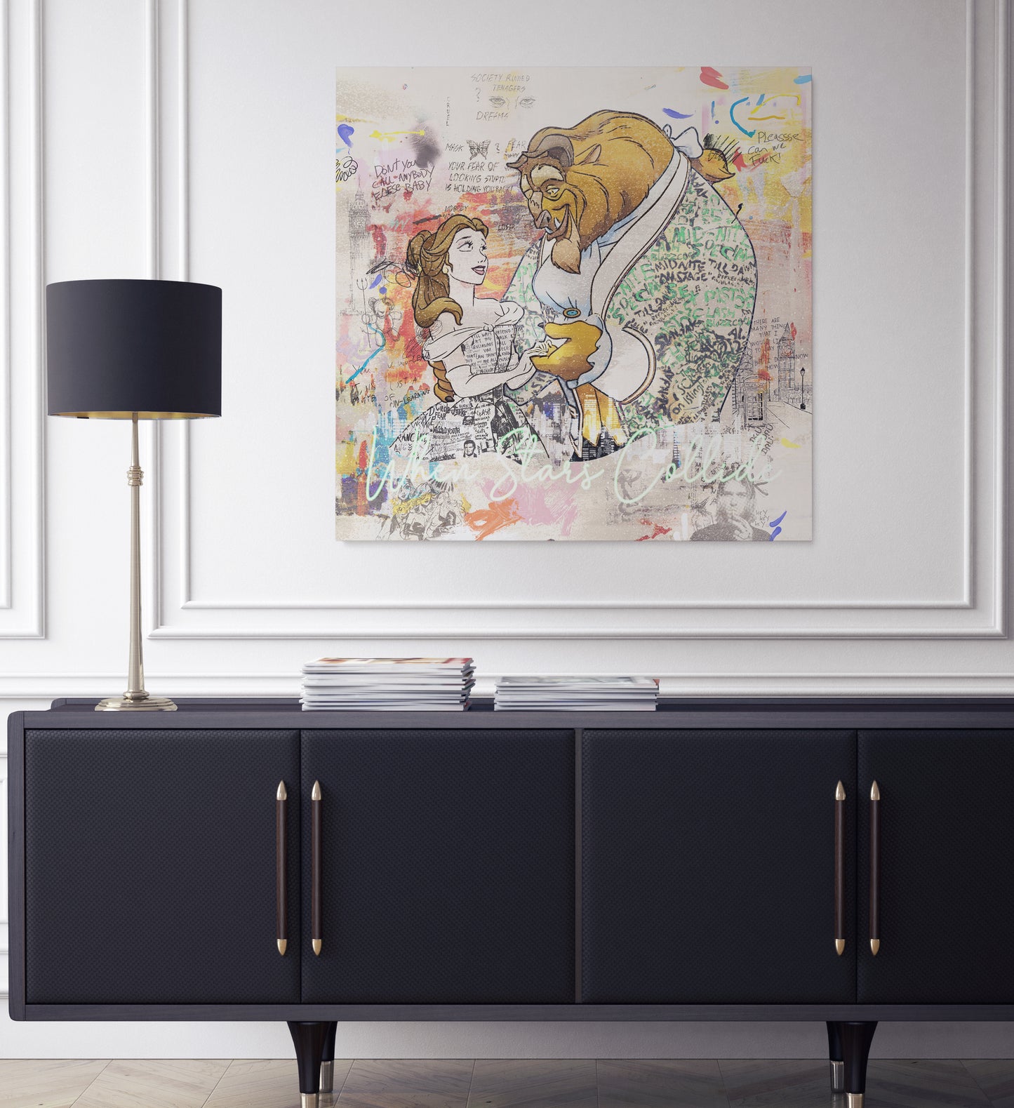 THE Beautiful Beast - Cartoon Canvas