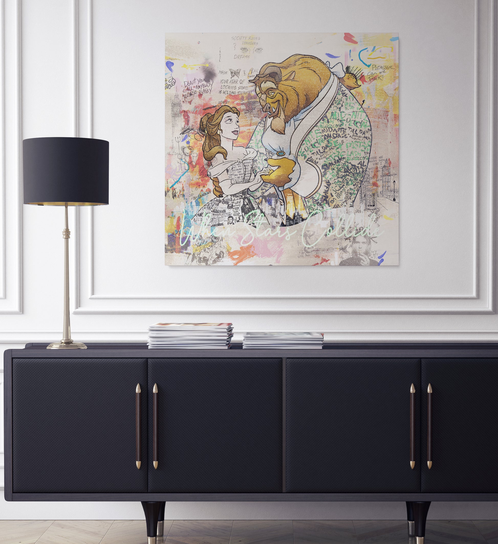 THE Beautiful Beast - Cartoon Canvas