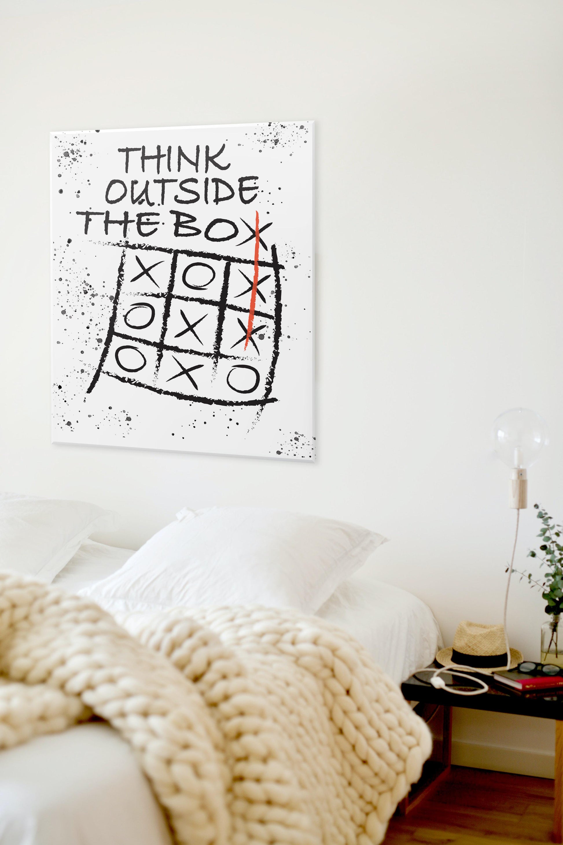 Think Outside THE BOX - Motivational Canvas