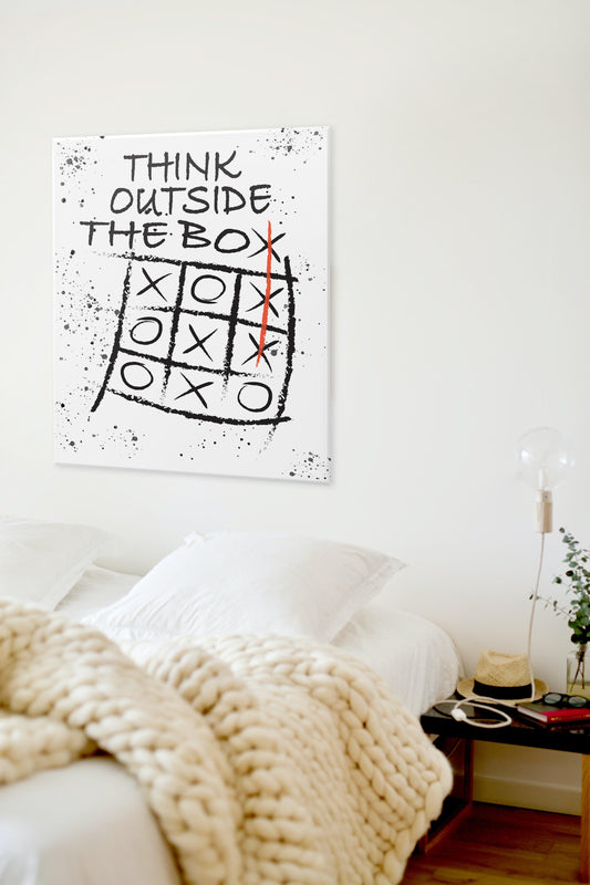 Think Outside THE BOX - Motivational Canvas