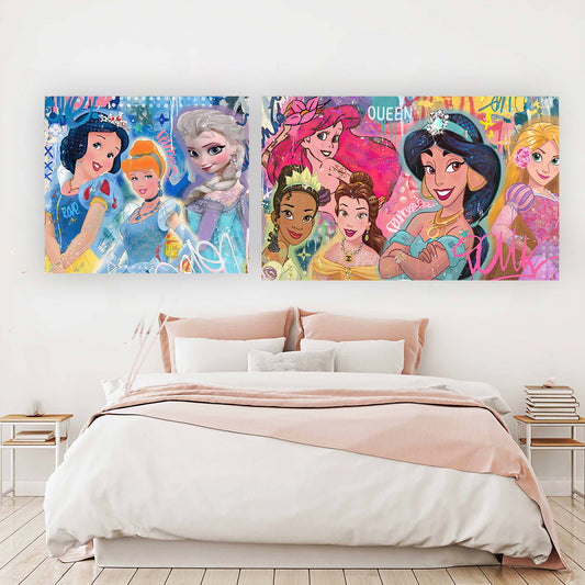 Three Beautys - Cartoon Canvas