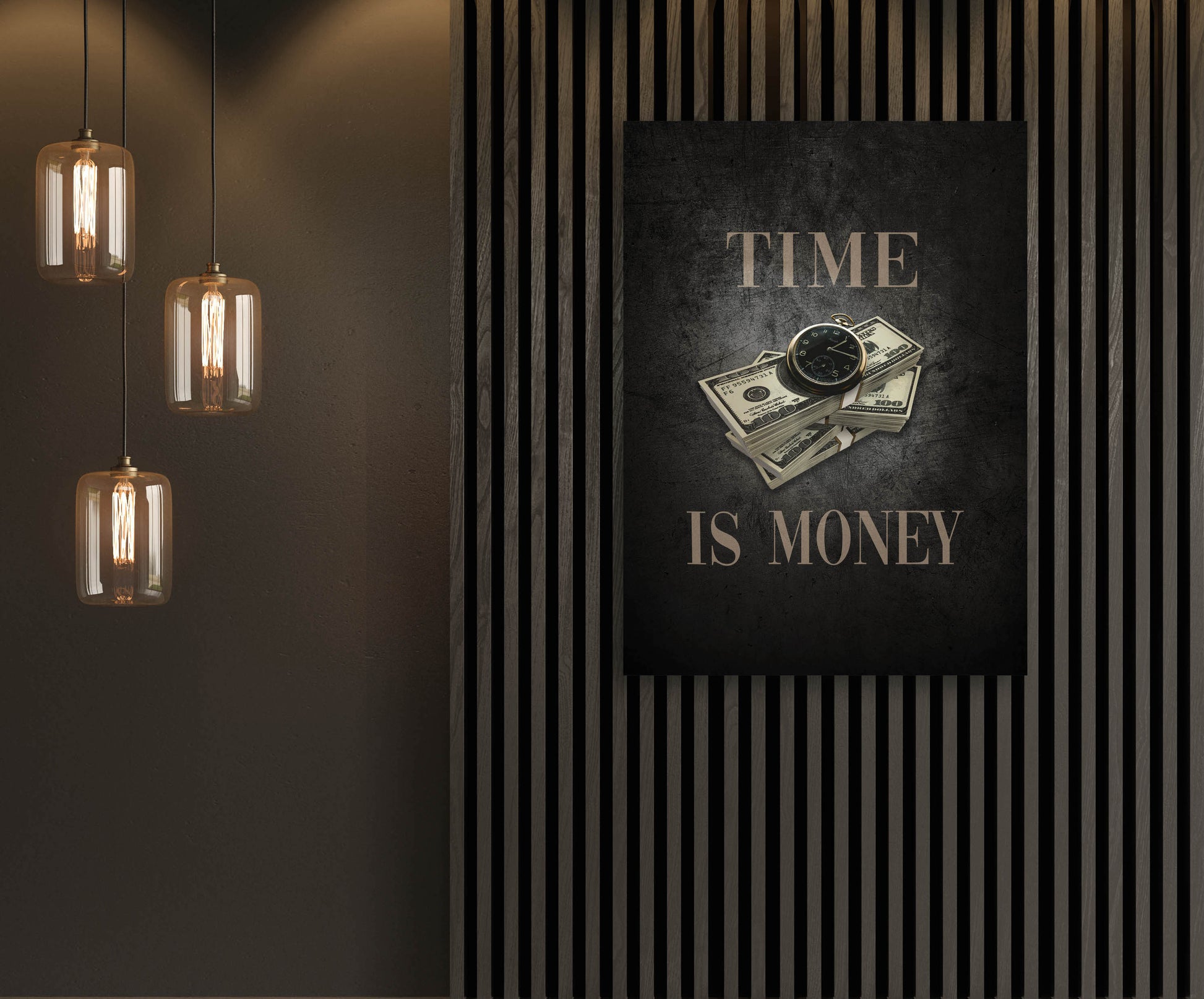 Time IS Money - Motivational Canvas