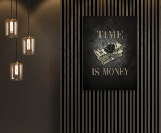 Time IS Money - Motivational Canvas