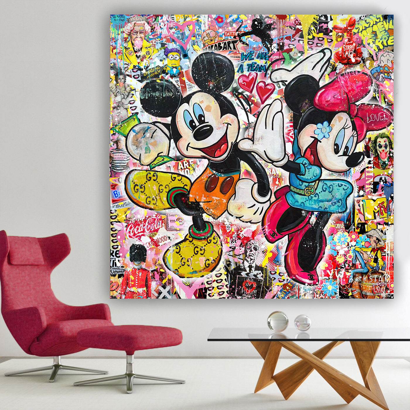 WE ARE A Team - Cartoon Canvas