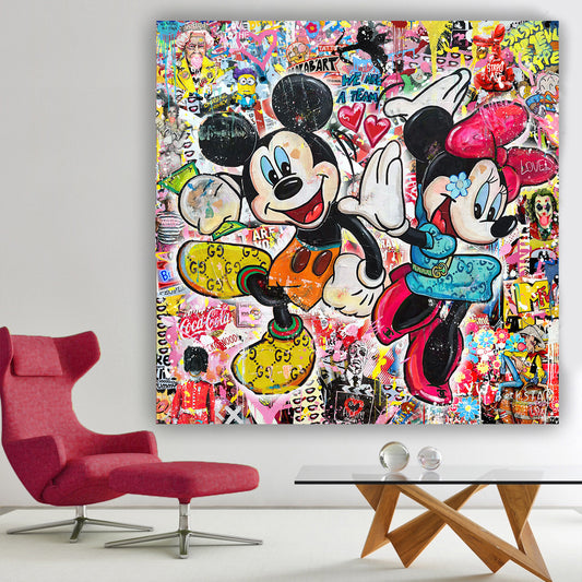 WE ARE A Team - Cartoon Canvas