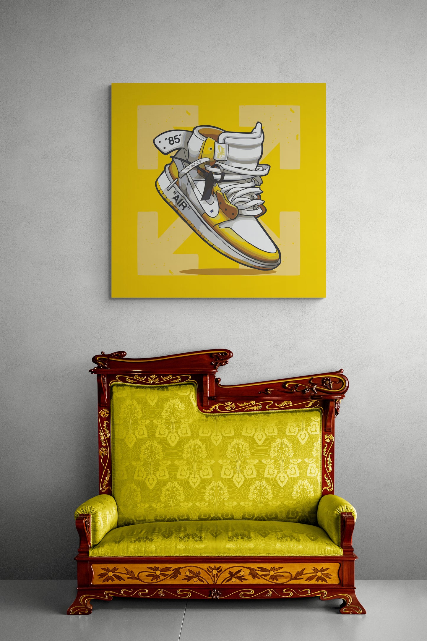 Yellow OFF - Pop Art Canvas