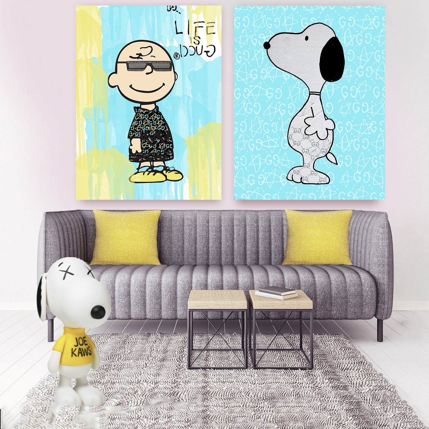 Charlie Brown " Life Is Gucci "