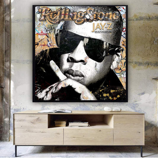 Jay z- "Rolling Stone" - Legend Wall Canvas