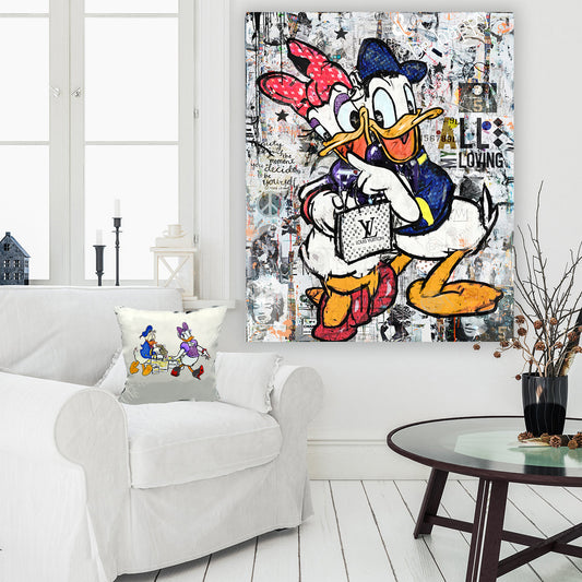 Luxury Duck - Cartoon Canvas