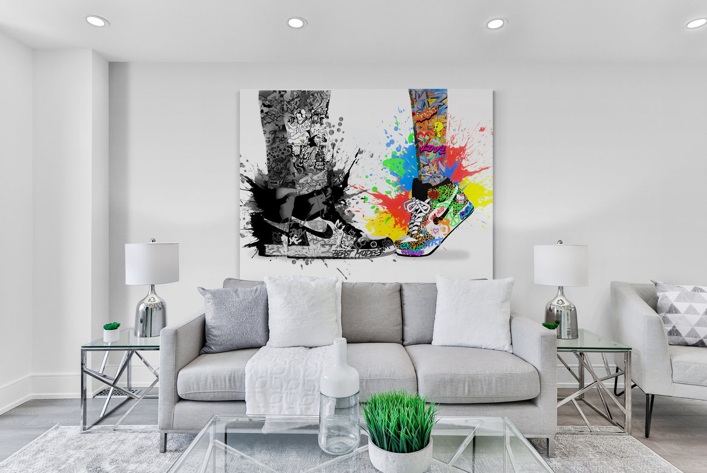 Jordan 1 "Sneaker Love" - Original Canvas Art
