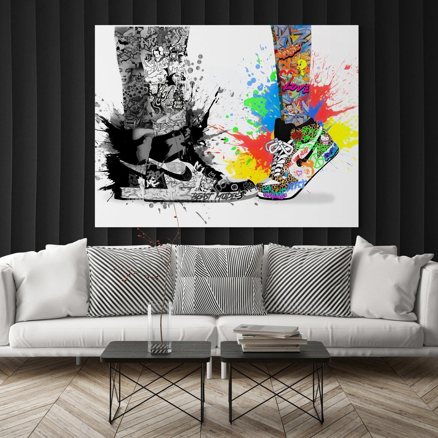 Jordan 1 "Sneaker Love" - Original Canvas Art