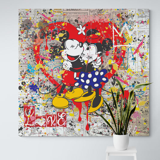 Mickey Vintage Love - Original Canvas