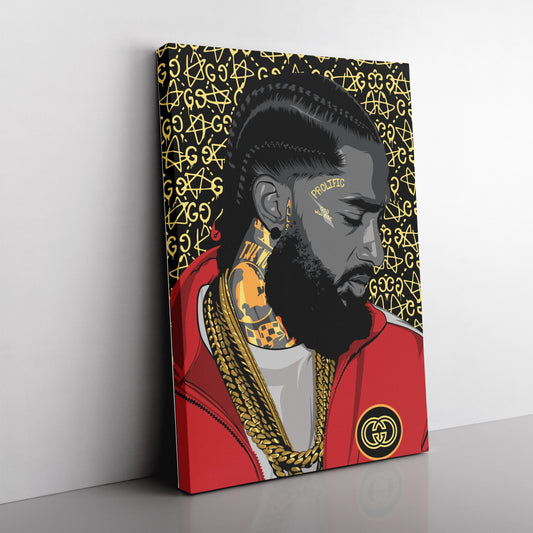 Nipsey Hussle x Gucci Inspired Canvas Art